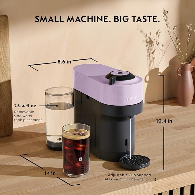Nespresso Vertuo Pop+ Bundle by Breville, Lilac