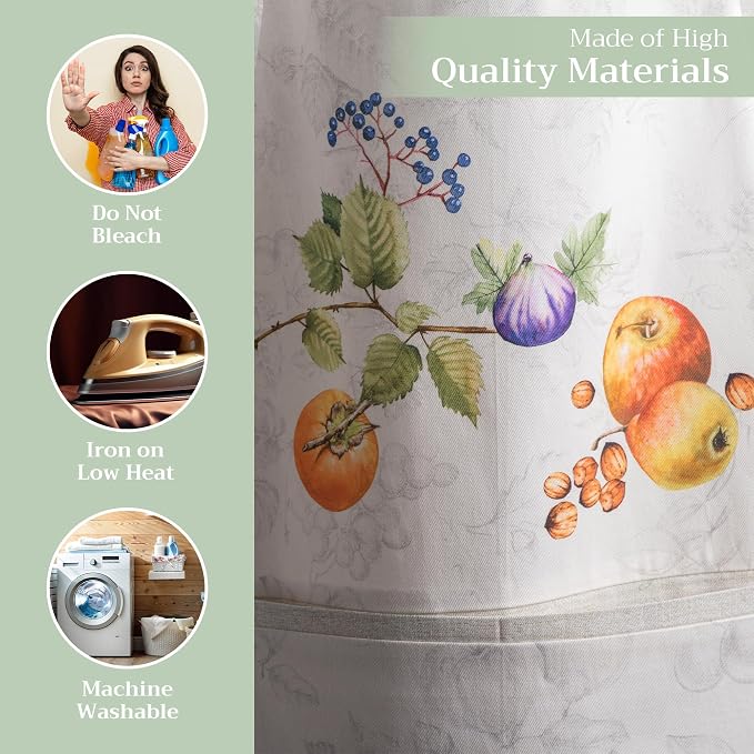 Maison d' Hermine 100% Cotton Apron for women with Pocket Kitchen Chef Apron for Men Cooking Mothers Day Gifts - Image 3