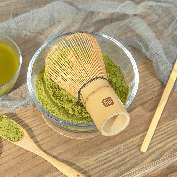 Restaurantware Dojo 2.3 Inch x 4.1 Inch Matcha Whisk 1 Durable Matcha Brush - For Traditional Tea Ceremonies Heat-Resistant Natural Bamboo Matcha Stirrer Sustainable