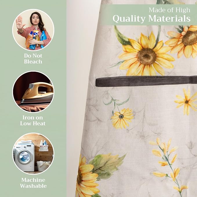 Maison d' Hermine 100% Cotton Apron for women with Pocket Kitchen Chef Apron for Men Cooking Mothers Day Gifts - Image 3