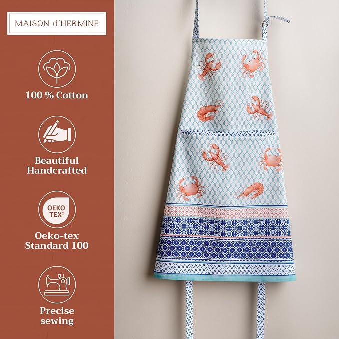 Maison d' Hermine 100% Cotton Apron for women with Pocket Kitchen Chef Apron for Men Cooking Mothers Day Gifts - Image 2