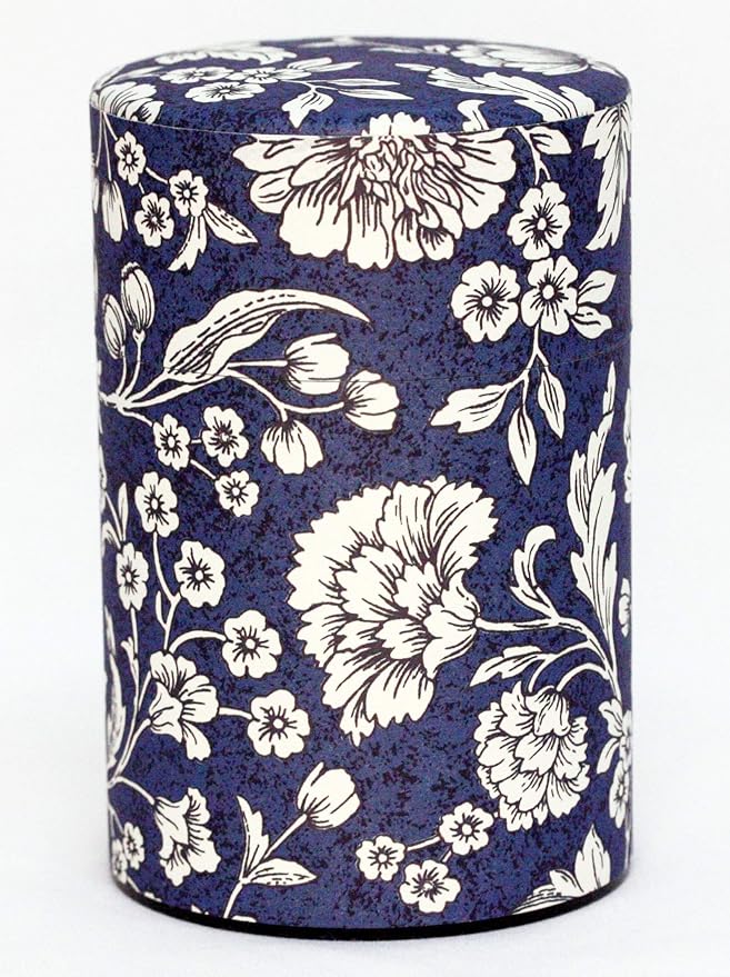 Tea Tin Canister: Florence Collection Long 5.3oz (150g) TSC-027, Japan