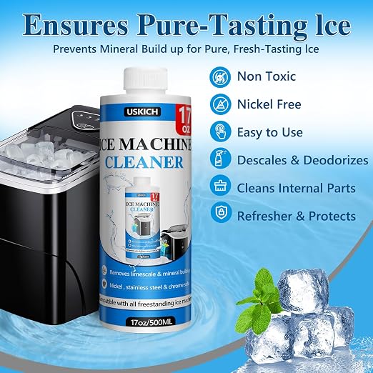 USKICH 4 Pack Ice Machine Cleaner Maker Descaler-68 fl oz Nickel Safe Descaler,Ice Maker Cleaner Solution Compatible with Ice Machine Brands Scotsman,KitchenAid,Hoshizaki - Image 6
