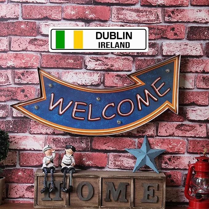 Dublin Ireland Sign Metal Tin Signs Street Road Sign for Cafes Bar Pub Beer Club Wall Home Decor 16X4 Inches - Image 7