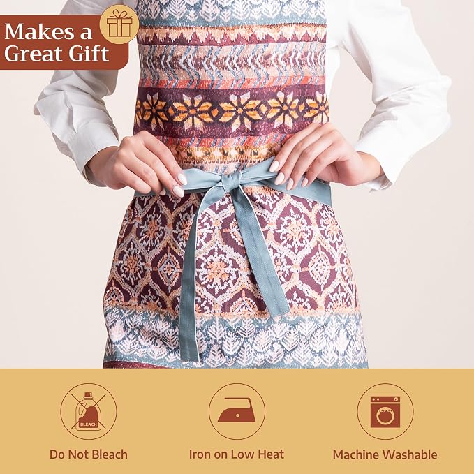 Maison d' Hermine 100% Cotton Apron for women with Pocket Kitchen Chef Apron for Men Cooking Mothers Day Gifts - Image 5