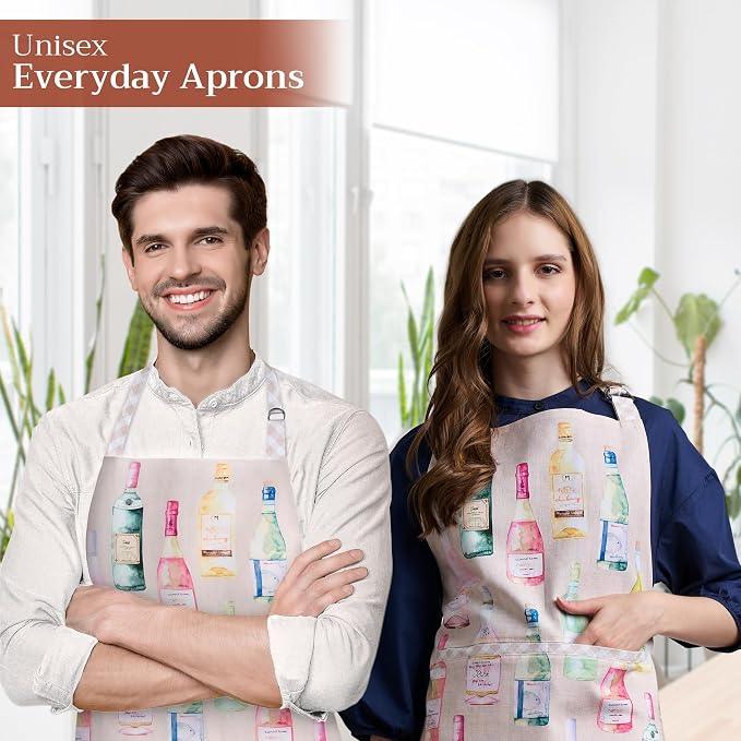 Maison d' Hermine 100% Cotton Apron for women with Pocket Kitchen Chef Apron for Men Cooking Mothers Day Gifts - Image 6
