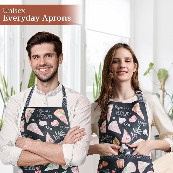 Maison d' Hermine 100% Cotton Apron for women with Pocket Kitchen Chef Apron for Men Cooking Mothers Day Gifts - Image 6