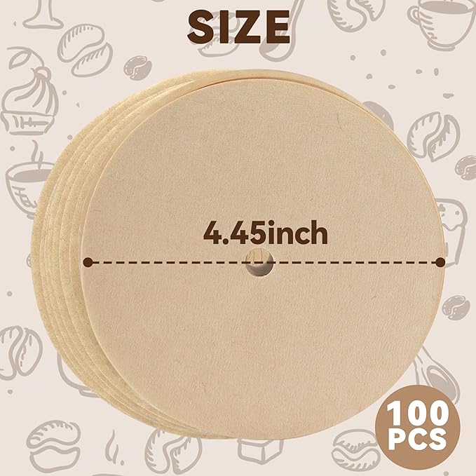 Coffee Filters Compatible with French Press 34oz, 100Pcs Percolator Filters For Mueller 34oz Coffee Maker