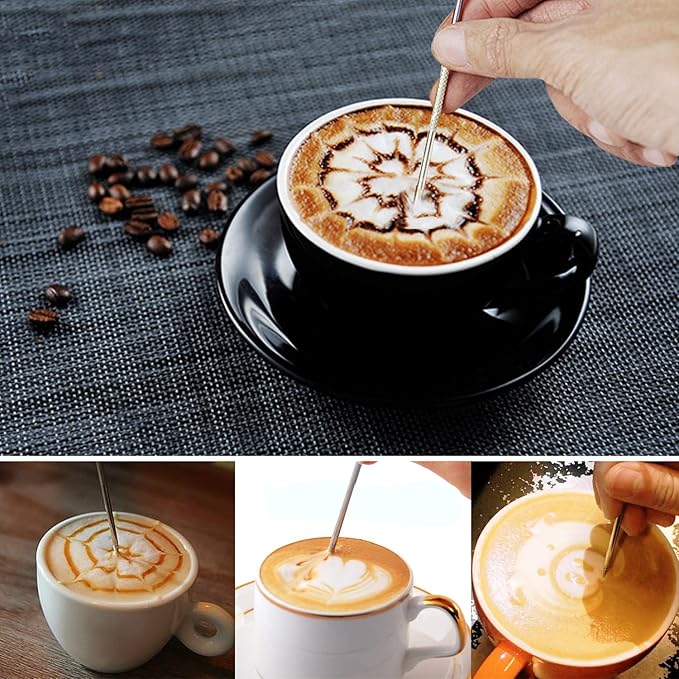 HOOMIL Milk Frothing Pitcher, 12oz/20oz/32oz Stainless Steel Steaming Pitcher Barista Milk Frother Cup Jug for Espresso Machine Coffee Cappuccino Latte Art - 12oz