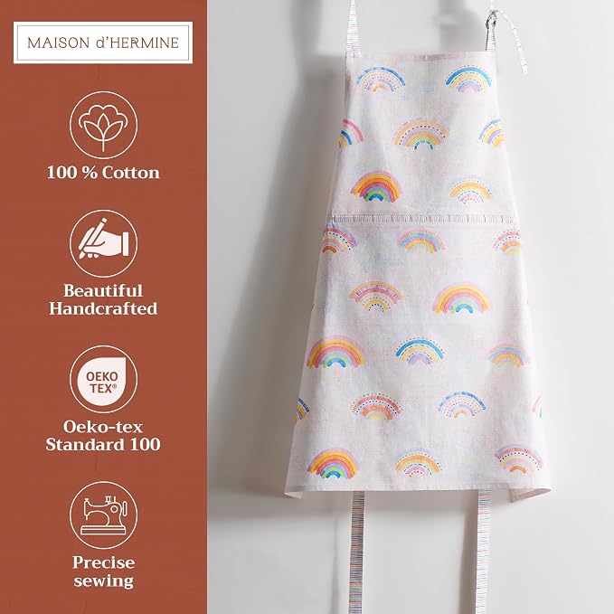 Maison d' Hermine 100% Cotton Apron for women with Pocket Kitchen Chef Apron for Men Cooking Mothers Day Gifts - Image 2