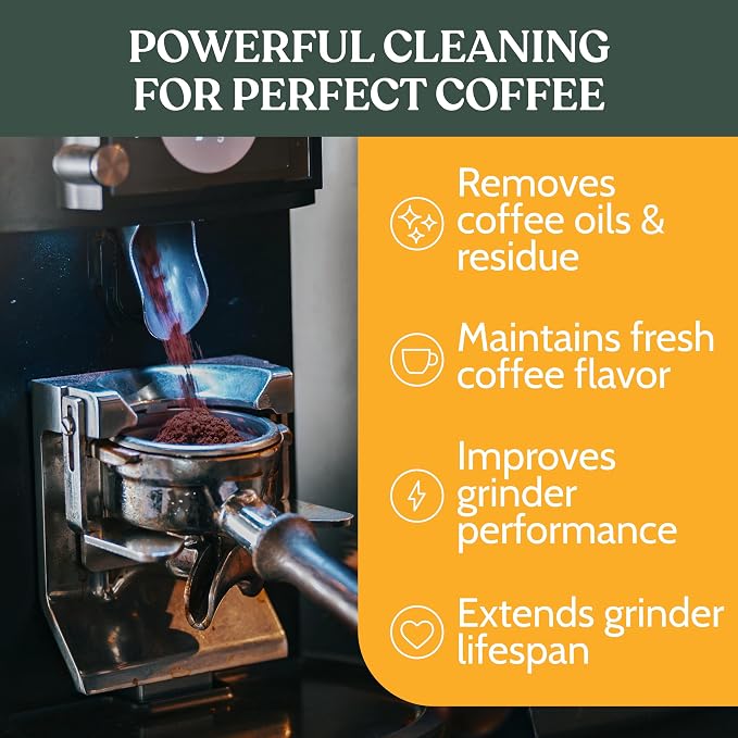 Roobi Professional Coffee Grinder Cleaning Tablets. Carbon Neutral Coffee Grinder Cleaner. Up to 14 cleans, 500gr. - Image 2