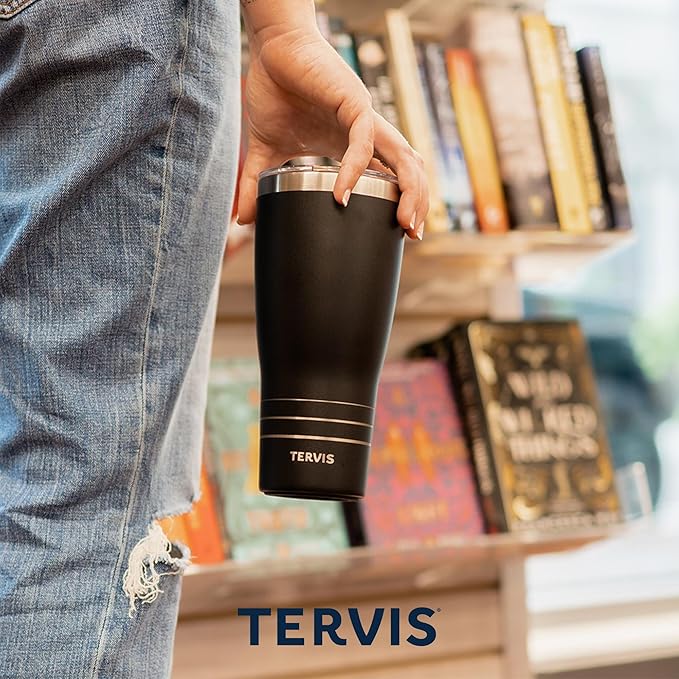 Tervis Traveler Sara Berrenson - Marine Mosaic Made in USA Double Walled Insulated Tumbler Travel Cup Keeps Drinks Cold & Hot,