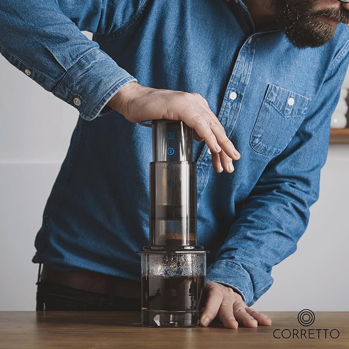 1 Fine Reusable Metal Filter for use in AeroPress Coffee Maker | Upgrade from Paper Filters | Aero press Compatible Accessories