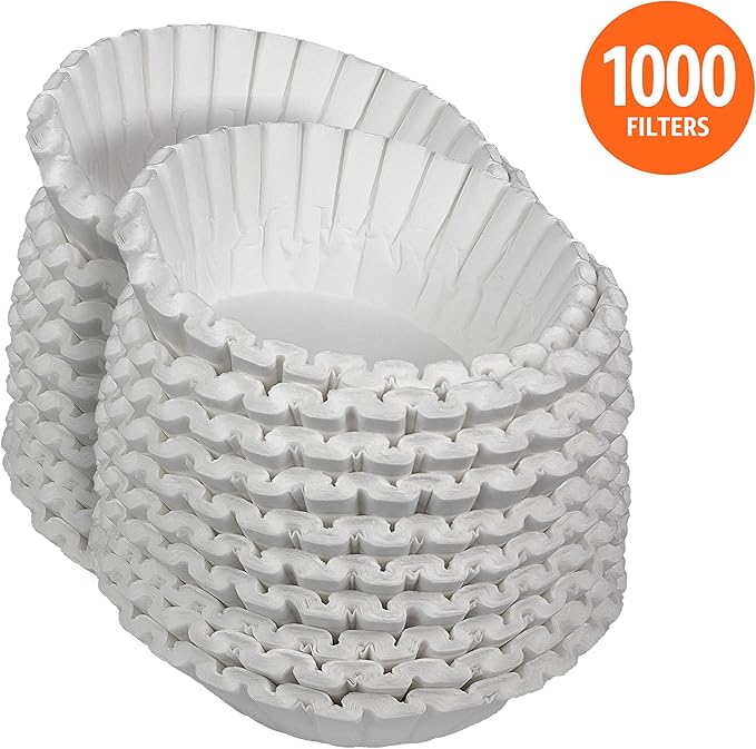 Amazon Basics Commercial 12-Cup Basket Coffee Filters, 1000 Count