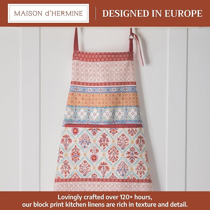 Maison d' Hermine 100% Cotton Apron for women with Pocket Kitchen Chef Apron for Men Cooking Mothers Day Gifts - Image 2