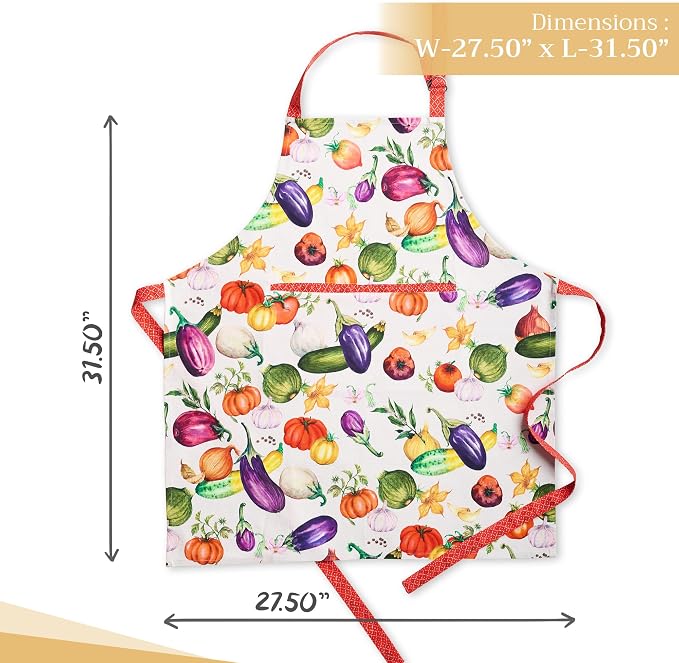 Maison d' Hermine 100% Cotton Apron for women with Pocket Kitchen Chef Apron for Men Cooking Mothers Day Gifts - Image 4
