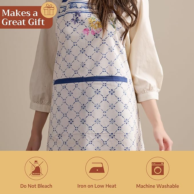 Maison d' Hermine 100% Cotton Apron for women with Pocket Kitchen Chef Apron for Men Cooking Mothers Day Gifts - Image 5