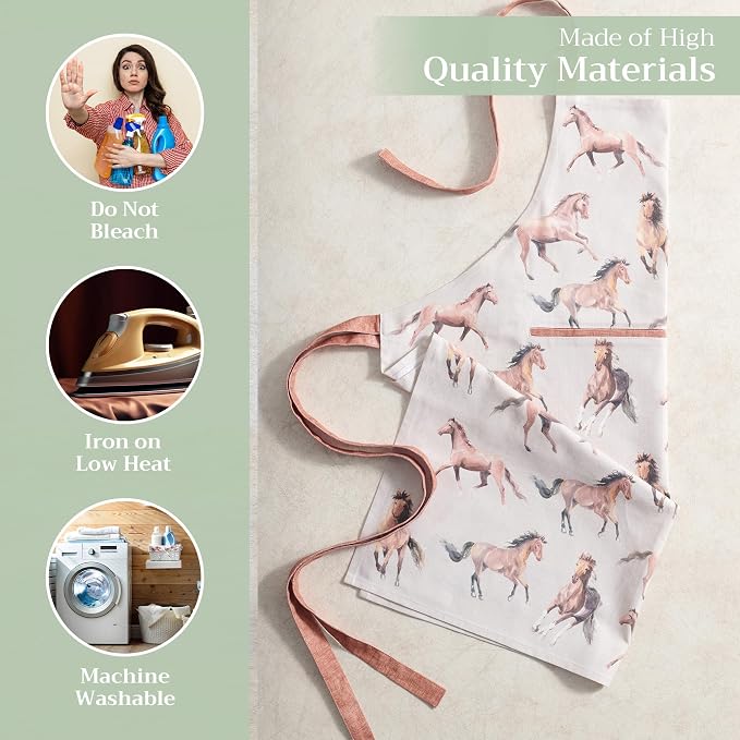 Maison d' Hermine 100% Cotton Apron for women with Pocket Kitchen Chef Apron for Men Cooking Mothers Day Gifts - Image 3