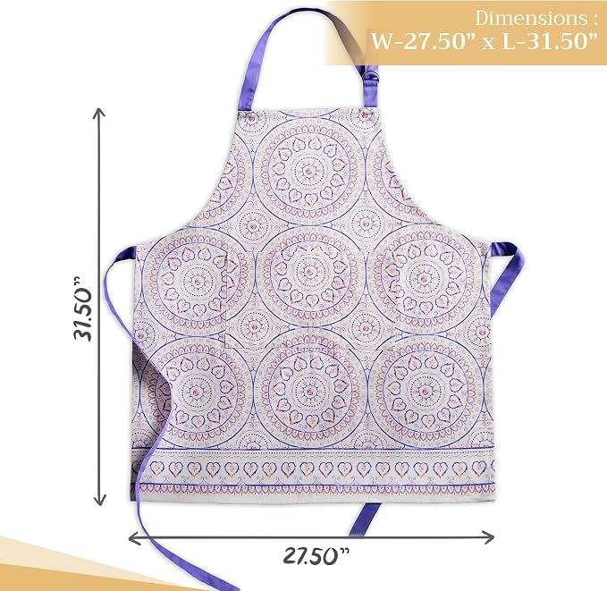Maison d' Hermine 100% Cotton Apron for women with Pocket Kitchen Chef Apron for Men Cooking Mothers Day Gifts - Image 4