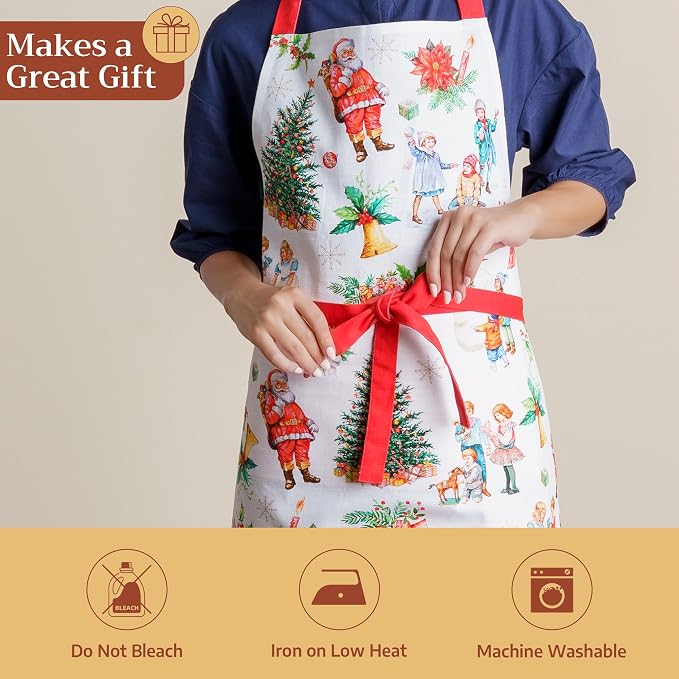 Maison d' Hermine 100% Cotton Apron for women with Pocket Kitchen Chef Apron for Men Cooking Mothers Day Gifts - Image 5