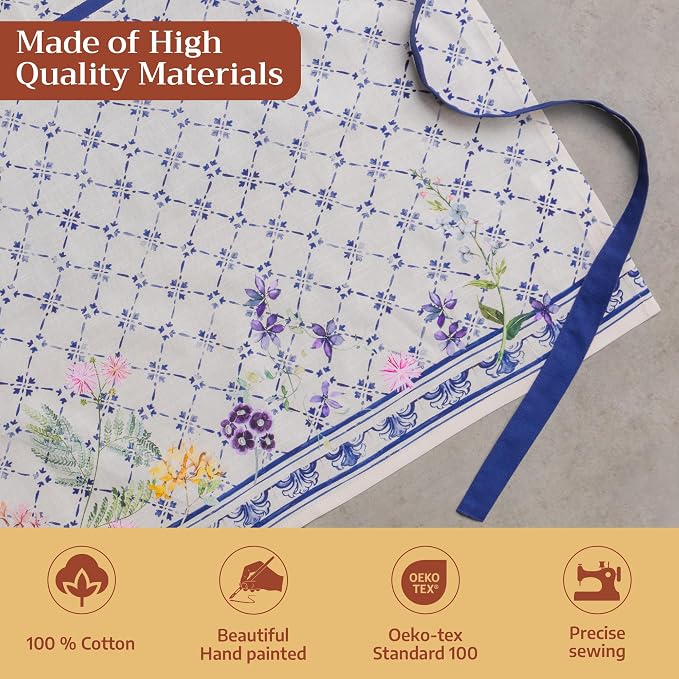 Maison d' Hermine 100% Cotton Apron for women with Pocket Kitchen Chef Apron for Men Cooking Mothers Day Gifts - Image 3