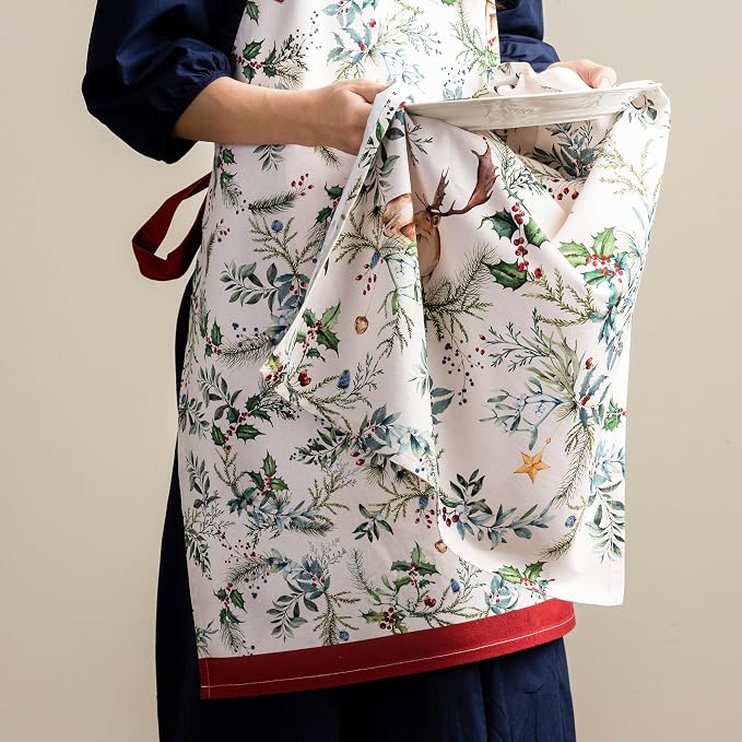 Maison d' Hermine 100% Cotton Apron for women with Pocket Kitchen Chef Apron for Men Cooking Mothers Day Gifts - Image 8