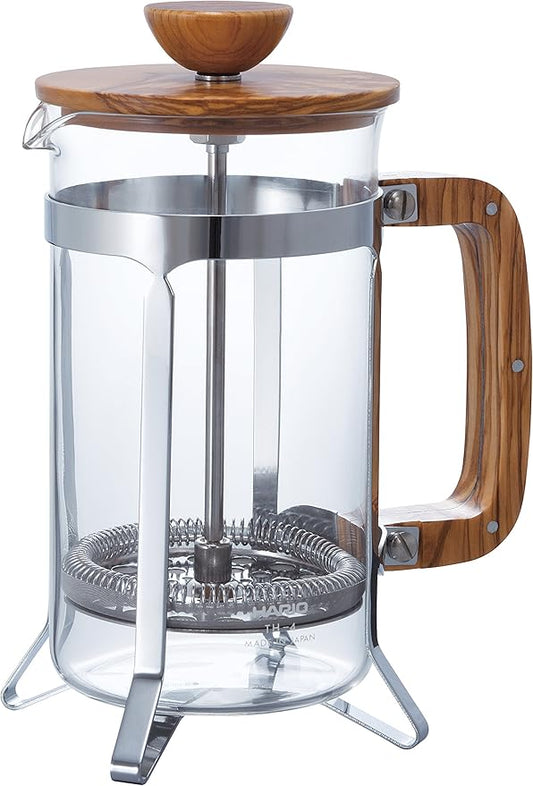 Hario Olive Wood Coffee and Tea Press, 600ml