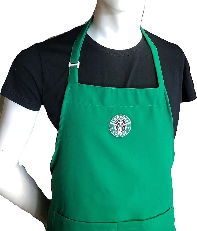Beautiful Kelly Green Apron Center Pocket Embroidered Logo Patch (Kids M Apron (8-12 yrs) + CAP) - Image 8