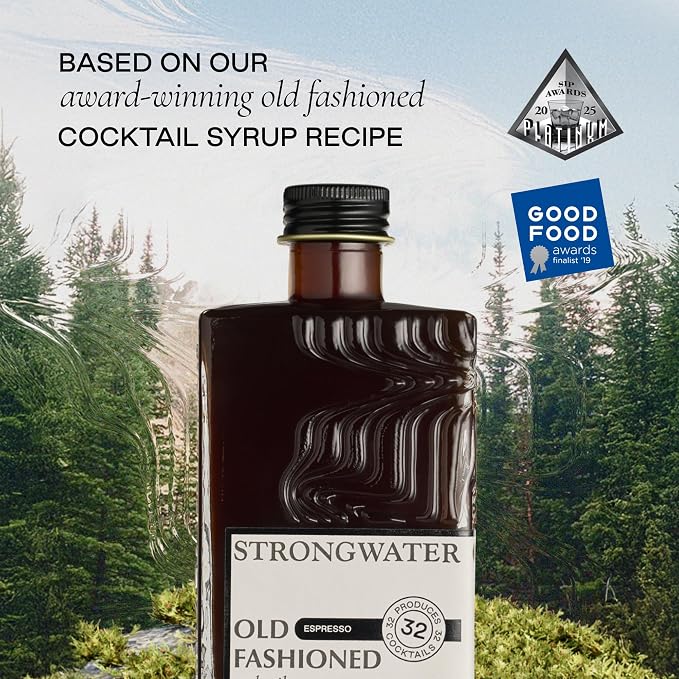 Strongwater Espresso Old Fashioned Craft Cocktail Mixer - Makes 32 Cocktails - Handcrafted Old Fashioned Syrup with Real Coffee, Cinnamon, Sugar & Cherry - Just Mix with Bourbon or Whiskey - Image 7