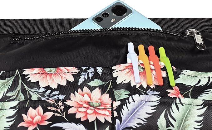 Waterproof Server Apron for Women with 5 Pockets,Quickly Put on and Take off Waitress Aprons,Work Apron for Bartender Barista