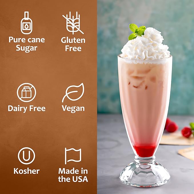 Syruvia Yogurt Bowl Syrup, Natural Flavors, Syrup for Drinks, Lattes, and Desserts – 25.4 fl oz