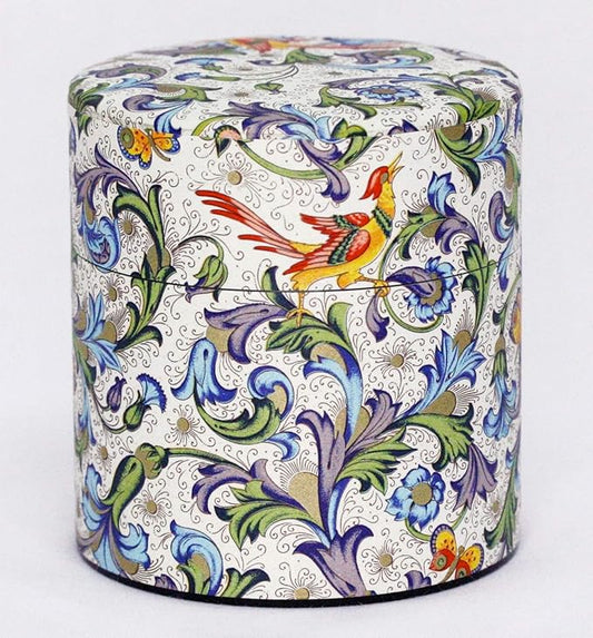 Tea Tin Canister: Florence Collection Wide 3.5oz (100g) CRT-002, Japan