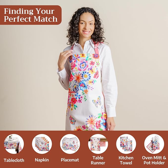 Maison d' Hermine 100% Cotton Apron for women with Pocket Kitchen Chef Apron for Men Cooking Mothers Day Gifts - Image 4