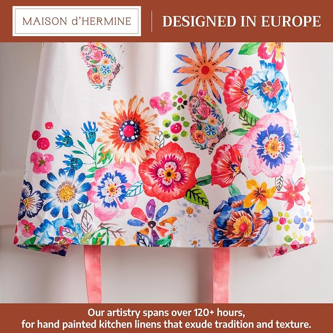 Maison d' Hermine 100% Cotton Apron for women with Pocket Kitchen Chef Apron for Men Cooking Mothers Day Gifts - Image 2