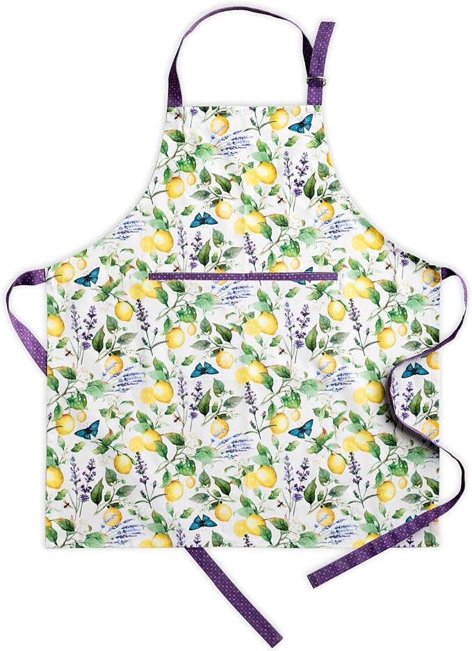Maison d' Hermine 100% Cotton Apron for women with Pocket Kitchen Chef Apron for Men Cooking Mothers Day Gifts by MaisondHermine
