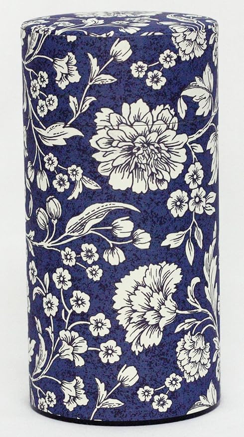 Tea Tin Canister: Florence Collection Long 7oz (200g) TSC-027, Japan