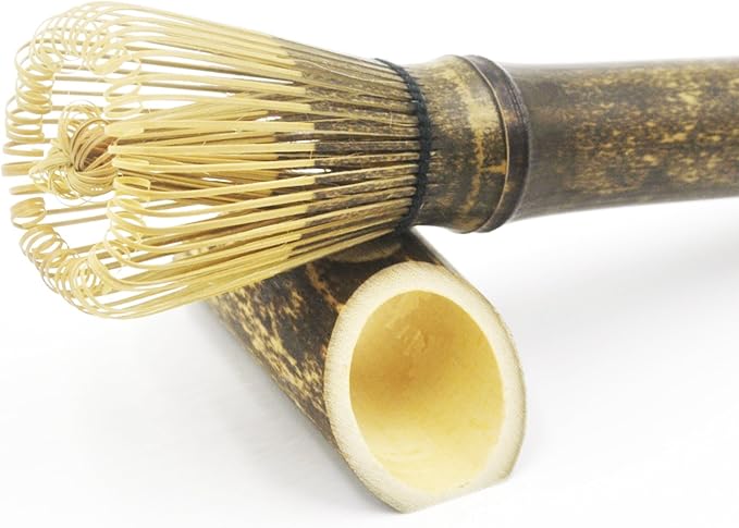 ELITEA Matcha Whisk Long Handle Chasen Purple Bamboo Whisk Narrow for Everyday Use Cups Mugs