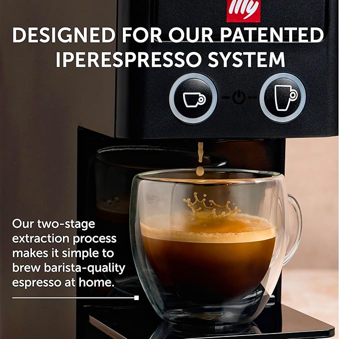 illy Coffee IperEspresso Capsules, Colombia Single Origin Medium Roast Coffee Pods, 100% Arabica, Premium Italian Blend, 18 Count, 6 Pack