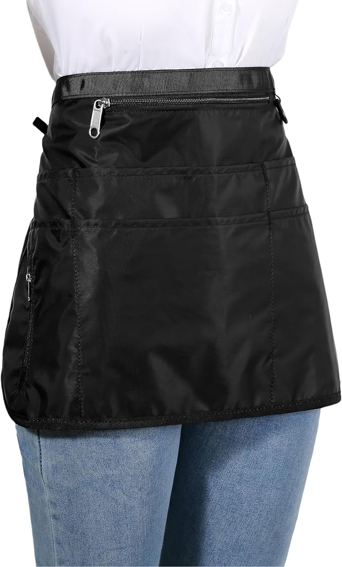 Barber Apron with 7 Pockets, Hair Stylist Apron for Men Women, Waterproof and Bleach-proof Hairdresser Bag for Cosmetology - Image 4
