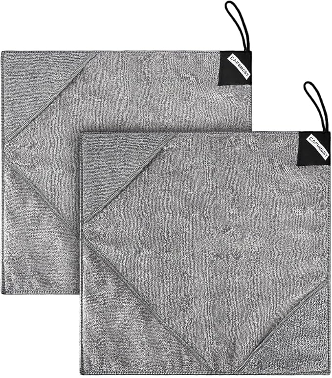CAFEMASY Barista Espresso Coffee Cleaning Towel Coffee Towels Set for Coffee Bar Pack of 2pcs Espresso Machine Steam Wand Portafilters Cleaning Cloth Rag by CAFEMASY