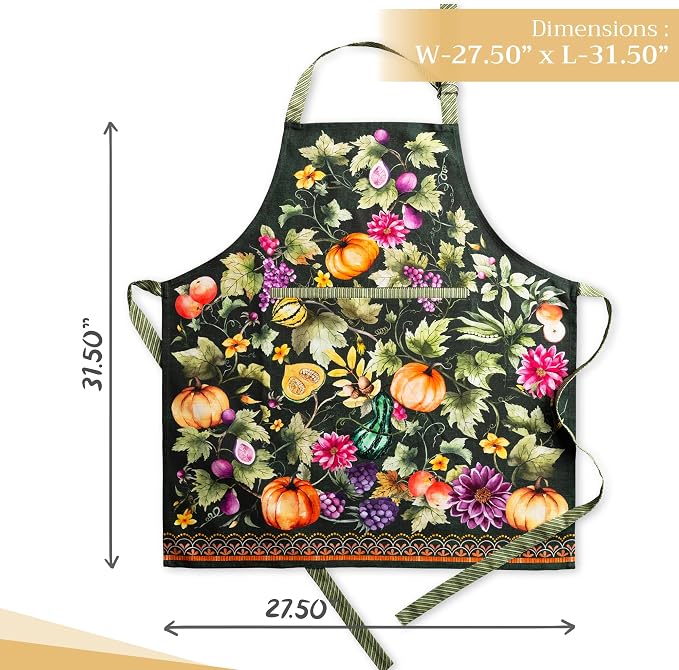 Maison d' Hermine 100% Cotton Apron for women with Pocket Kitchen Chef Apron for Men Cooking Mothers Day Gifts - Image 4