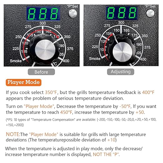 Upgraded Digital Thermostat Controller Kit Replacement for Traeger Wood Pellet Grills, with Temperature Probe Sensor
