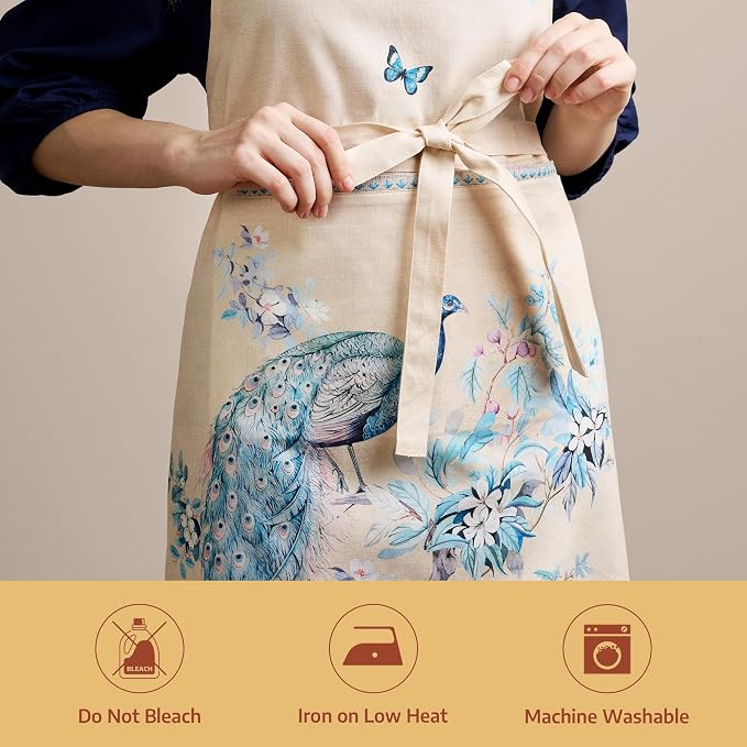 Maison d' Hermine 100% Cotton Apron for women with Pocket Kitchen Chef Apron for Men Cooking Mothers Day Gifts - Image 8