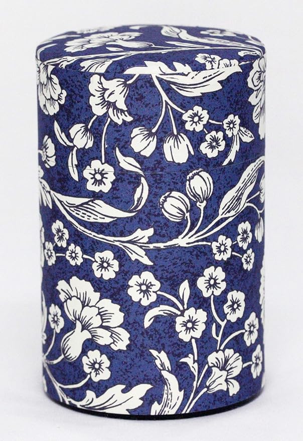 Tea Tin Canister: Florence Collection Long 3.5oz (100g) TSC-027, Japan