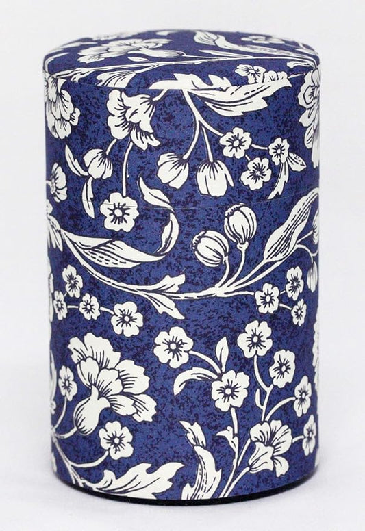 Tea Tin Canister: Florence Collection Long 3.5oz (100g) TSC-027, Japan