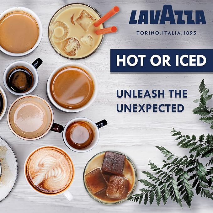 Lavazza Blue Coffee Capsules Variety Pack – 100 Count (50 Pods Each) – Includes Top Class & Caffè Crema Blends – Compatible with Lavazza LB Espresso Machines Only – Premium Italian Coffee