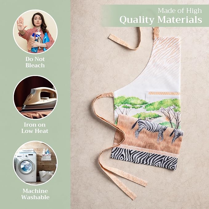 Maison d' Hermine 100% Cotton Apron for women with Pocket Kitchen Chef Apron for Men Cooking Mothers Day Gifts - Image 3