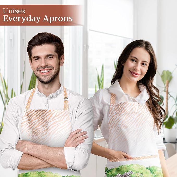 Maison d' Hermine 100% Cotton Apron for women with Pocket Kitchen Chef Apron for Men Cooking Mothers Day Gifts - Image 6