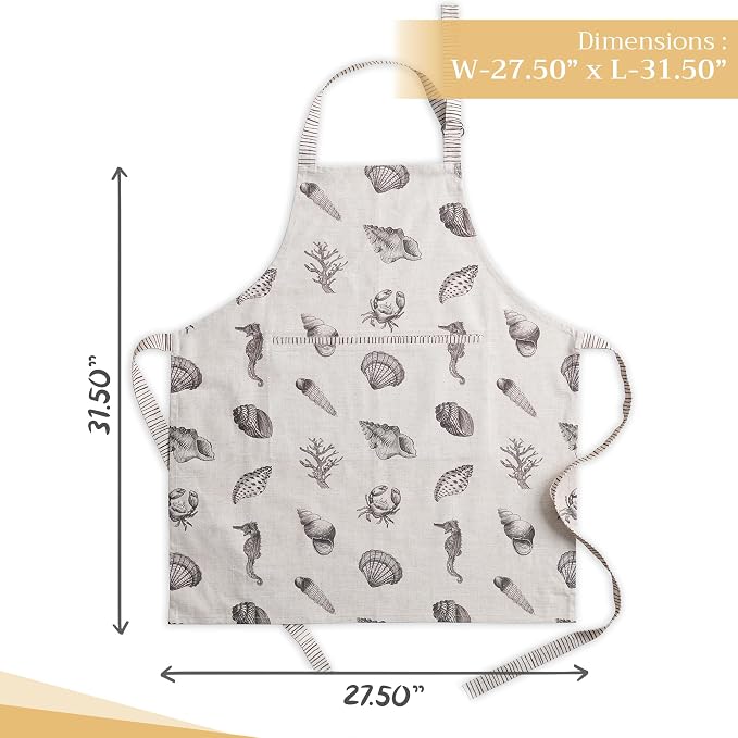 Maison d' Hermine 100% Cotton Apron for women with Pocket Kitchen Chef Apron for Men Cooking Mothers Day Gifts - Image 4