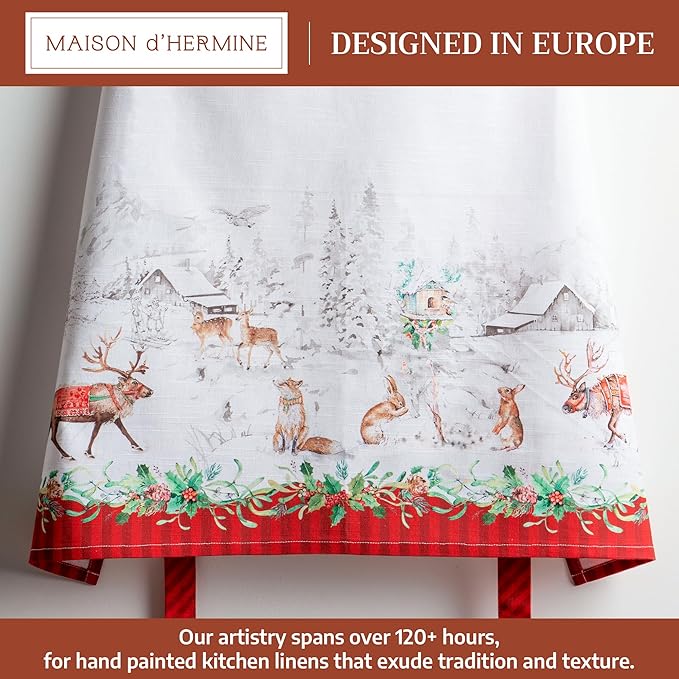 Maison d' Hermine 100% Cotton Apron for women with Pocket Kitchen Chef Apron for Men Cooking Mothers Day Gifts - Image 2
